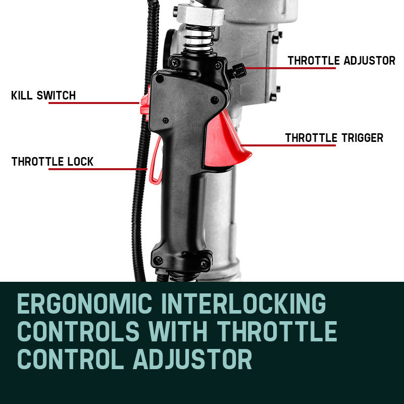 4-Stroke Petrol Post Driver with 38cc Engine and 0.08m Post Capacity