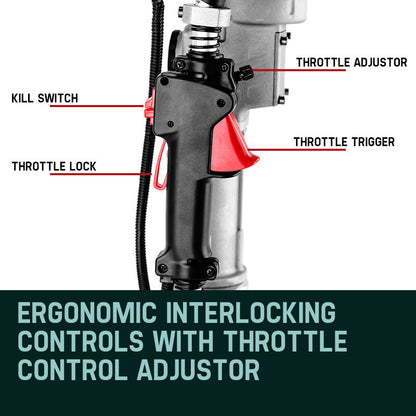 4-Stroke Petrol Post Driver with 38cc Engine and 0.08m Post Capacity
