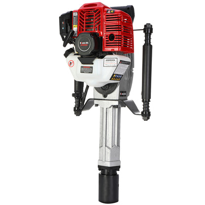 52cc 2-Stroke Petrol Post Driver with 2 Sockets, 1800BPM & 55J Impact Energy