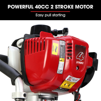 Petrol Post Driver with 4-Stroke Engine, Carry Case & 3 Sleeves, 38cc, 0.97m