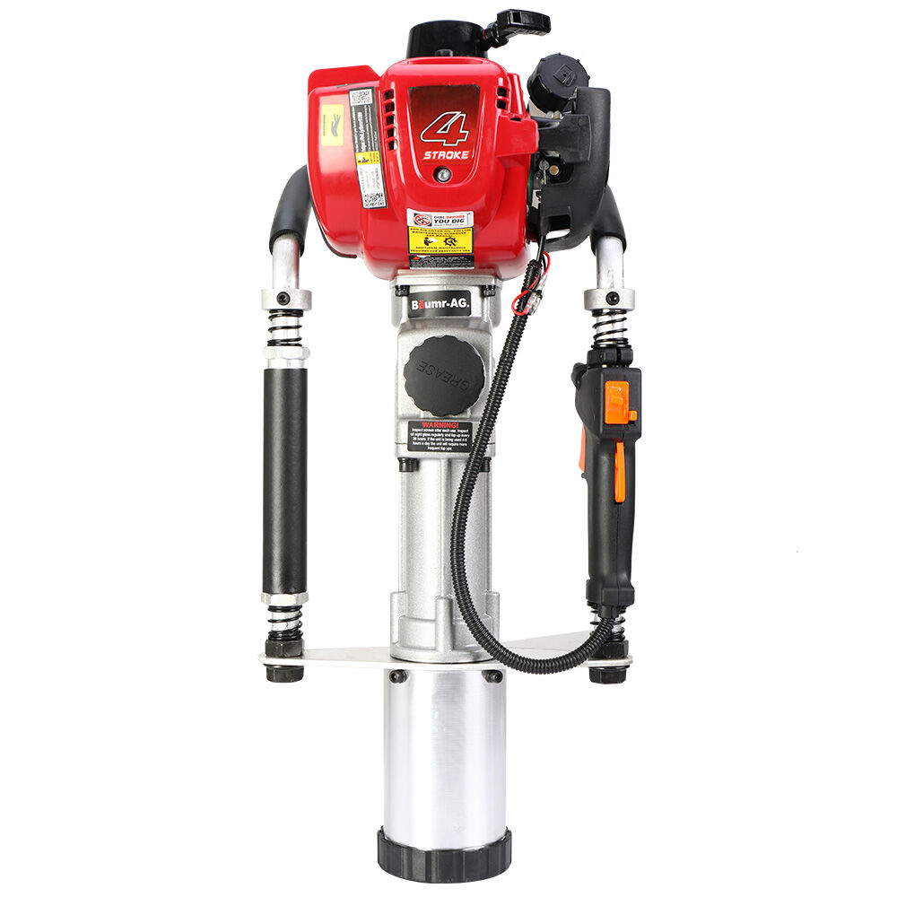 Petrol Post Driver with 4-Stroke Engine, Carry Case & 3 Sleeves, 38cc, 0.97m