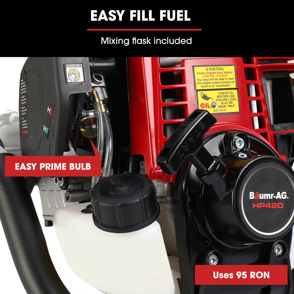 Petrol Post Driver with 4-Stroke Engine, Carry Case & 3 Sleeves, 38cc, 0.97m
