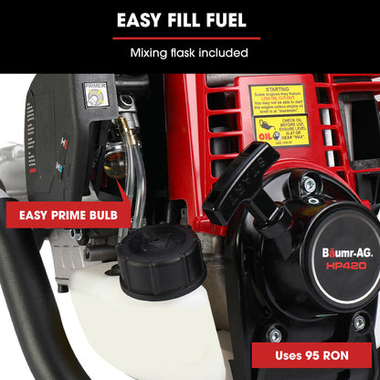 Petrol Post Driver with 4-Stroke Engine, Carry Case & 3 Sleeves, 38cc, 0.97m
