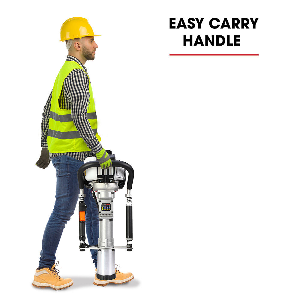 Petrol Post Driver with 4-Stroke Engine, Carry Case & 3 Sleeves, 38cc, 0.97m