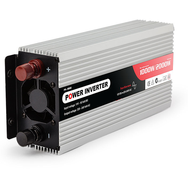 Pure Sine Wave 1kW/2kW Power Inverter for Car, Caravan & Boat - 12V/240V Compatible