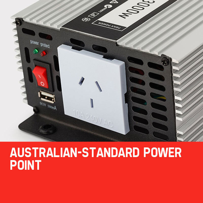 1500W/3000W Pure Sine Wave Power Inverter for Car, Boat, Caravan, 12V to 240V