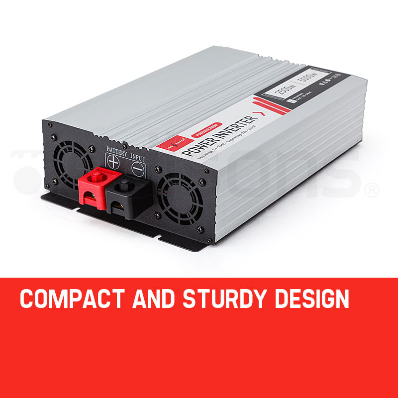 2500W/5000W Pure Sine Wave Power Inverter for Caravan, Boat, Car & 4WD