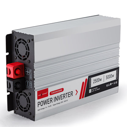 2500W/5000W Pure Sine Wave Power Inverter for Caravan, Boat, Car & 4WD