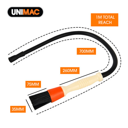Flow-Through Brush for Parts Washers, Compatible with Most Brands