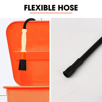 Flow-Through Brush for Parts Washers, Compatible with Most Brands