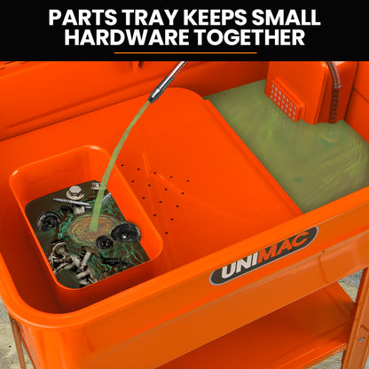 Heavy Duty 0.86m Multi-Purpose Auto Parts Washer with Removable Work Shelf