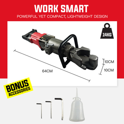 16mm 850W Hydraulic Rebar Bender with 2.5s Cycle Time, 14kg