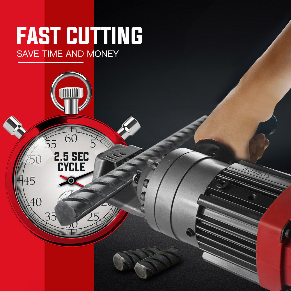 Hydraulic Portable Electric Rebar Cutter 0.16m 850W, 9.5kg, 2.5s Cycle Time
