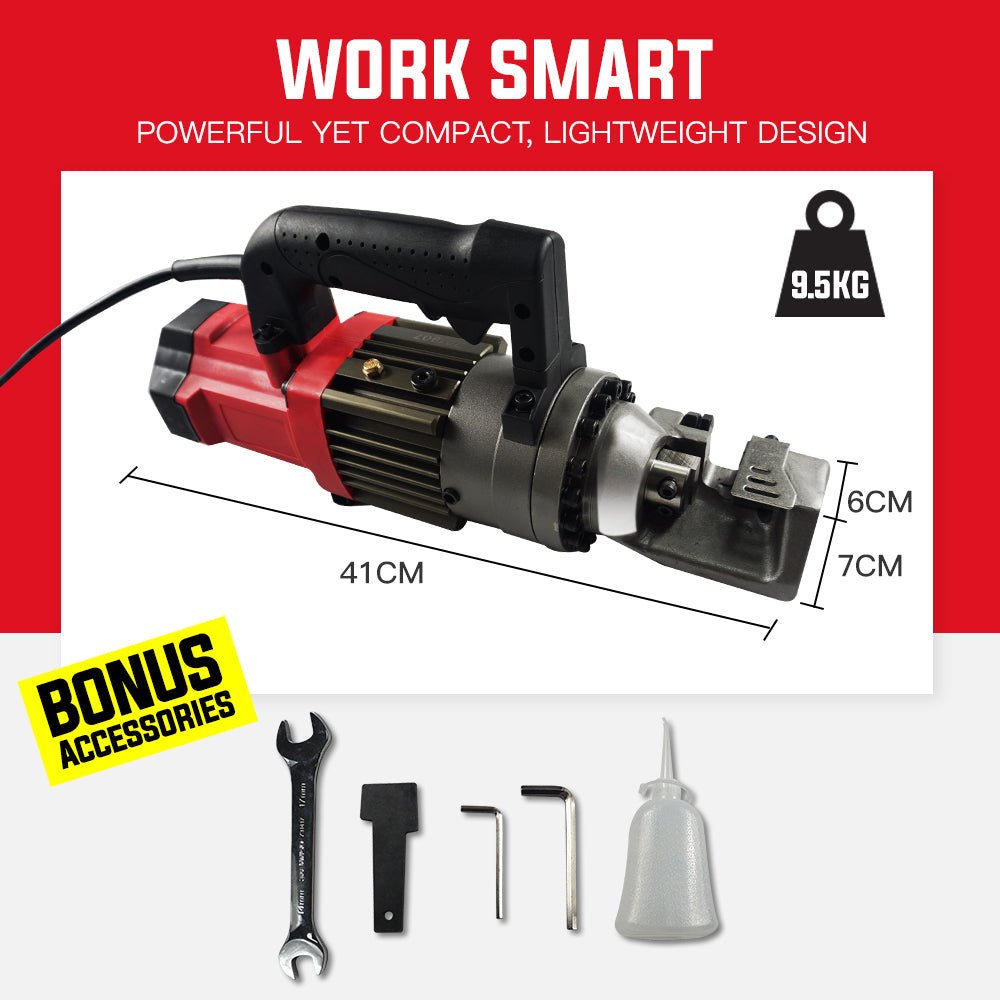 Hydraulic Electric Rebar Cutter 0.016m 850W - Portable and Efficient