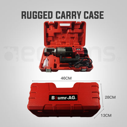 Hydraulic Rebar Cutter 22mm, 950W Motor, 12.5kg, 20 Tonne Force, 3.5s Cycle