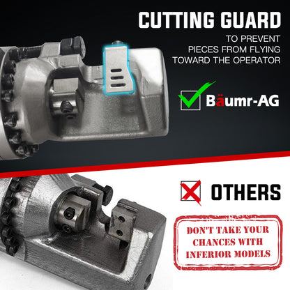 Hydraulic Electric Rebar Cutter 0.025m 1600W with 28 Tonne Cutting Force