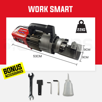 Hydraulic Electric Rebar Cutter 0.025m 1600W with 28 Tonne Cutting Force
