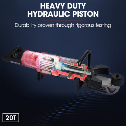 Heavy-Duty 1200W Electric Rebar Bender, 20-Tonne Hydraulic, 10-22mm Capacity