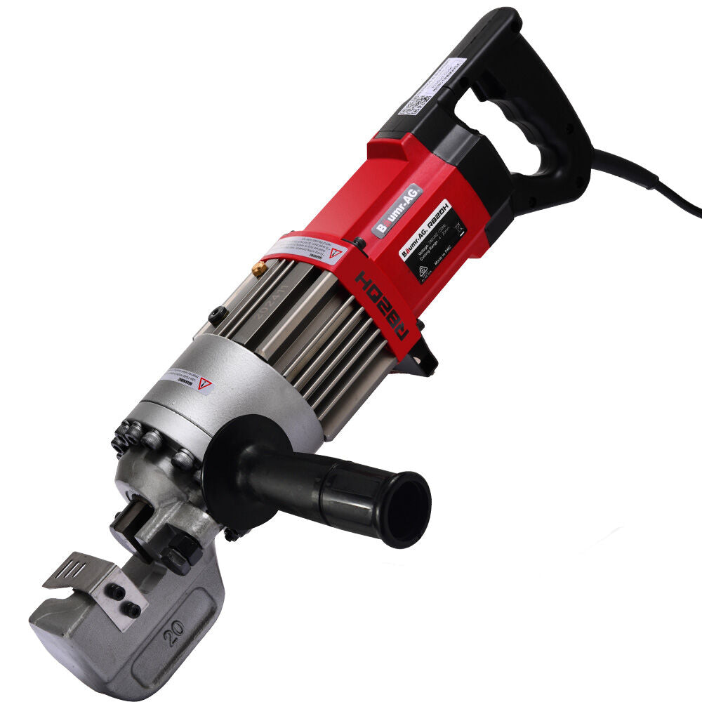Heavy-Duty 1000W Electric Hydraulic Rebar Cutter, 3s Cycle, 4-20mm Capacity