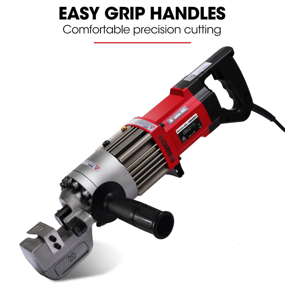 Heavy-Duty 1000W Electric Hydraulic Rebar Cutter, 3s Cycle, 4-20mm Capacity