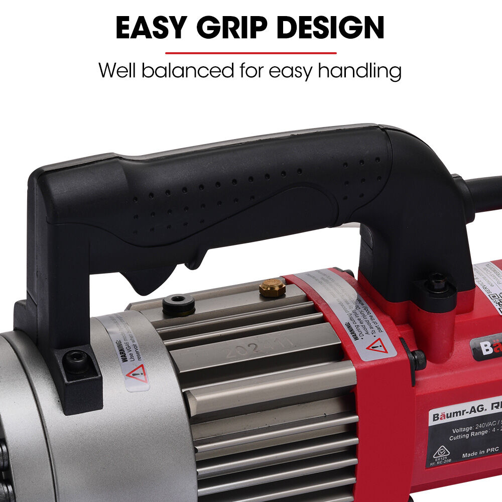 Heavy-Duty Electric Hydraulic Rebar Cutter 0.1-0.2m, 11.5kg, 1000W, 3s Cycle