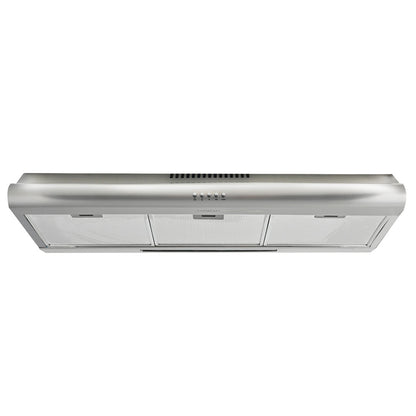 90cm Stainless Steel Rangehood with 3-Speed, Quiet Operation, Washable Filters