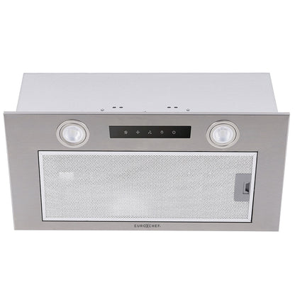 60cm Undermount Rangehood, Quiet 3-Speed, LED, Washable Filter, 500m³/h Capacity