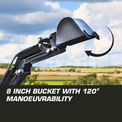 9HP Petrol Backhoe Excavator - 4-Stroke Hydraulic, 2.13m Digging Depth