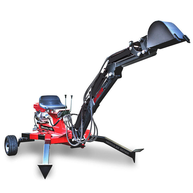 9HP Petrol Backhoe Excavator - 4-Stroke Hydraulic, 2.13m Digging Depth