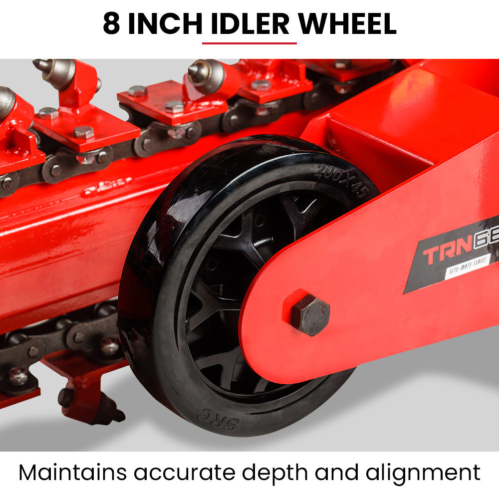 8HP Trench Digger with Carbide Claws, 600mm Depth, Adjustable Controls