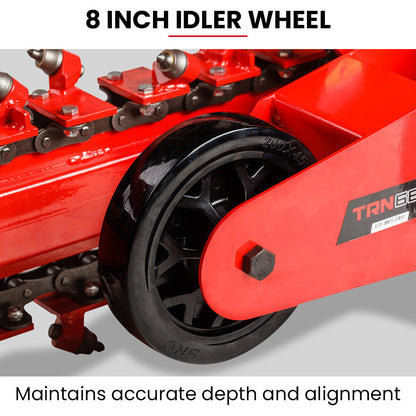 8HP Trench Digger with Carbide Claws, 600mm Depth, Adjustable Controls