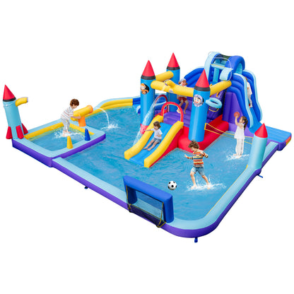 Rocket Theme Inflatable Water Slide Park Inflatable Castle without Blower