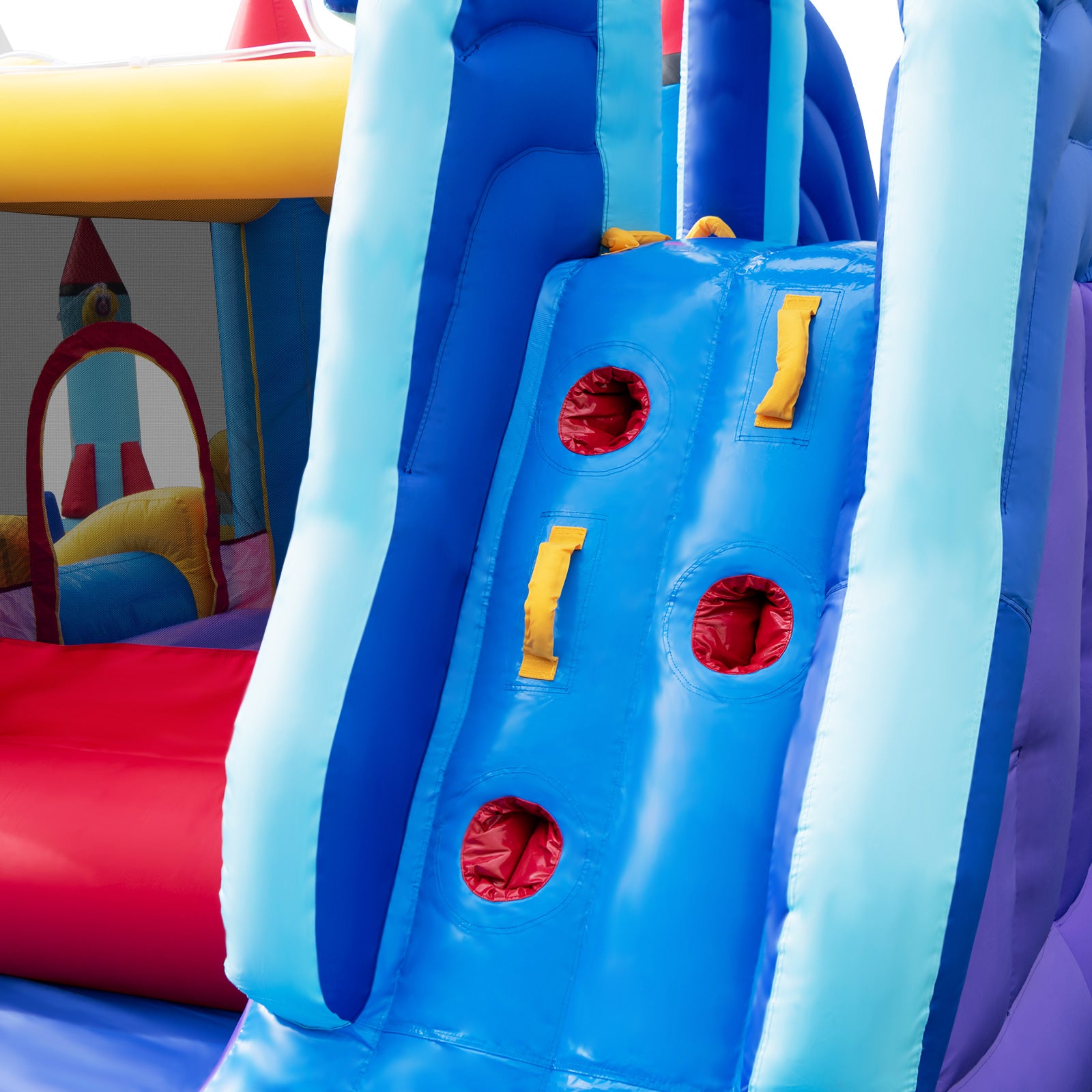 Rocket Theme Inflatable Water Slide Park Inflatable Castle without Blower
