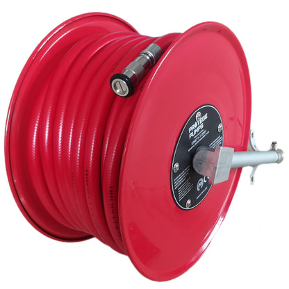 Heavy-Duty Fire Hose Reel 36m x 19mm with PVC Hose and Steel Reel