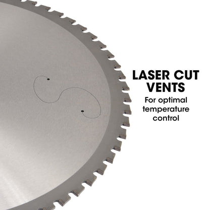 355mm Ceramic Alloy Blade for Metal Cut-Off Saws, Low Spark, Long Lasting