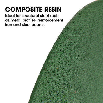 400mm Composite Resin Cutting Wheels for Metal - Set of 5