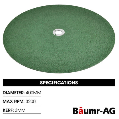 400mm Composite Resin Cutting Wheels for Metal - Set of 5