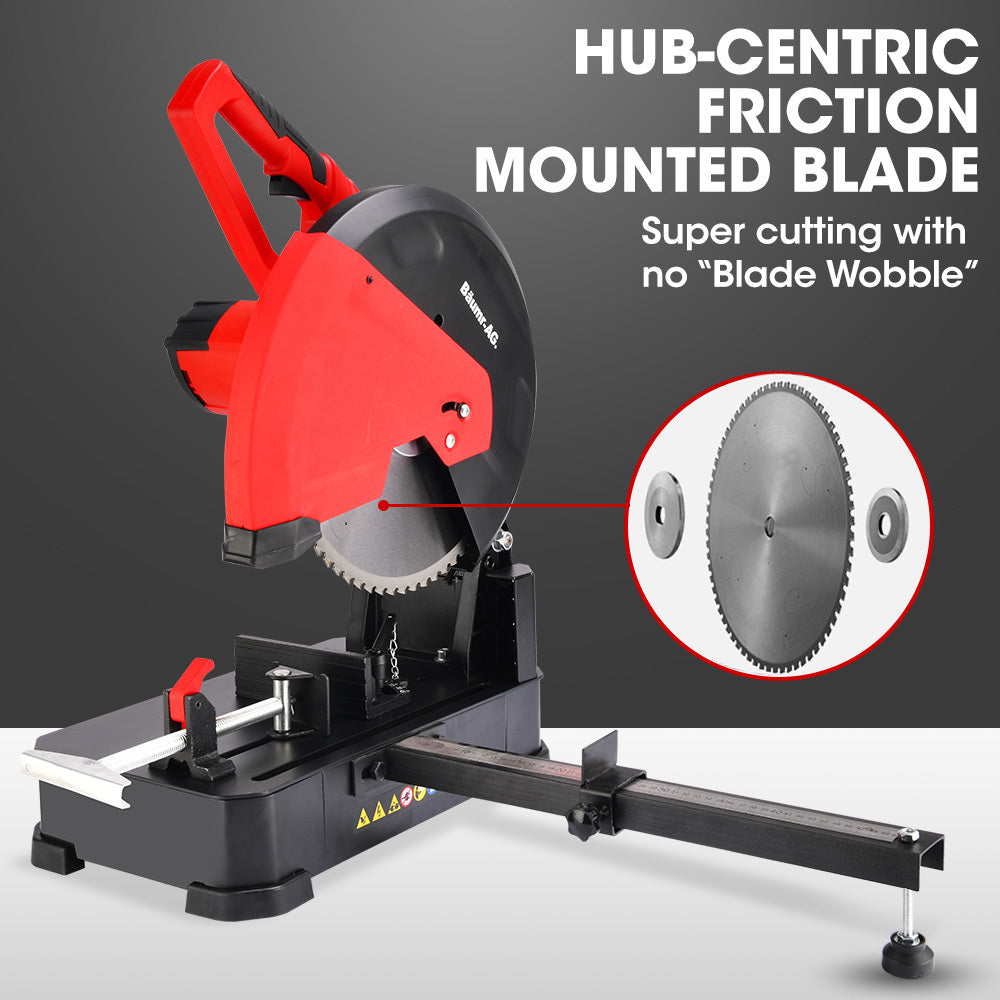2400W 0.35m Metal Cut Off Saw with Ceramic Alloy Blade & 45° Mitre Cutting