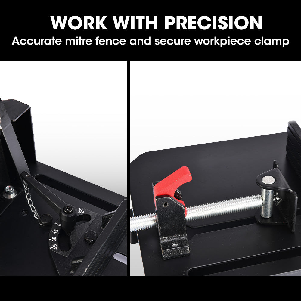 2400W 0.35m Metal Cut Off Saw with Ceramic Alloy Blade & 45° Mitre Cutting
