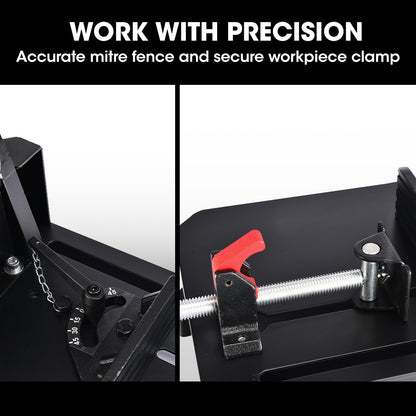 2400W 0.35m Metal Cut Off Saw with Ceramic Alloy Blade & 45° Mitre Cutting