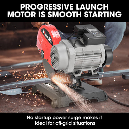 2400W Brushless Metal Cut Off Saw, 0.4m Blade, 60kg, 45-Degree Mitre Cuts