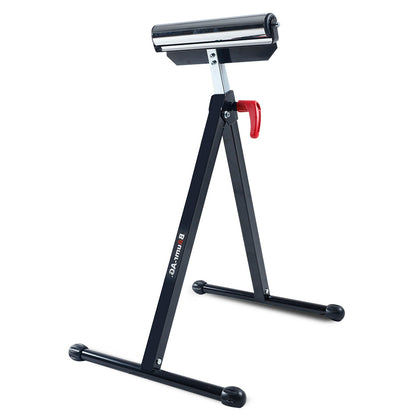 Adjustable Roller Support Stand, 0.6m to 1.08m Height, 60kg Capacity, Folding