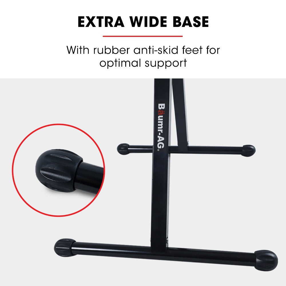 Adjustable Roller Support Stand, 0.6m to 1.08m Height, 60kg Capacity, Folding