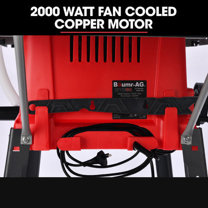 2000W 0.25m Table Saw with Adjustable Bevel, Mitre, and Dust Collection