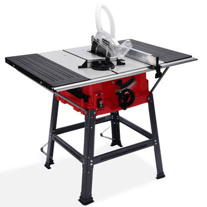 2000W 0.25m Table Saw with Adjustable Bevel, Mitre, and Dust Collection