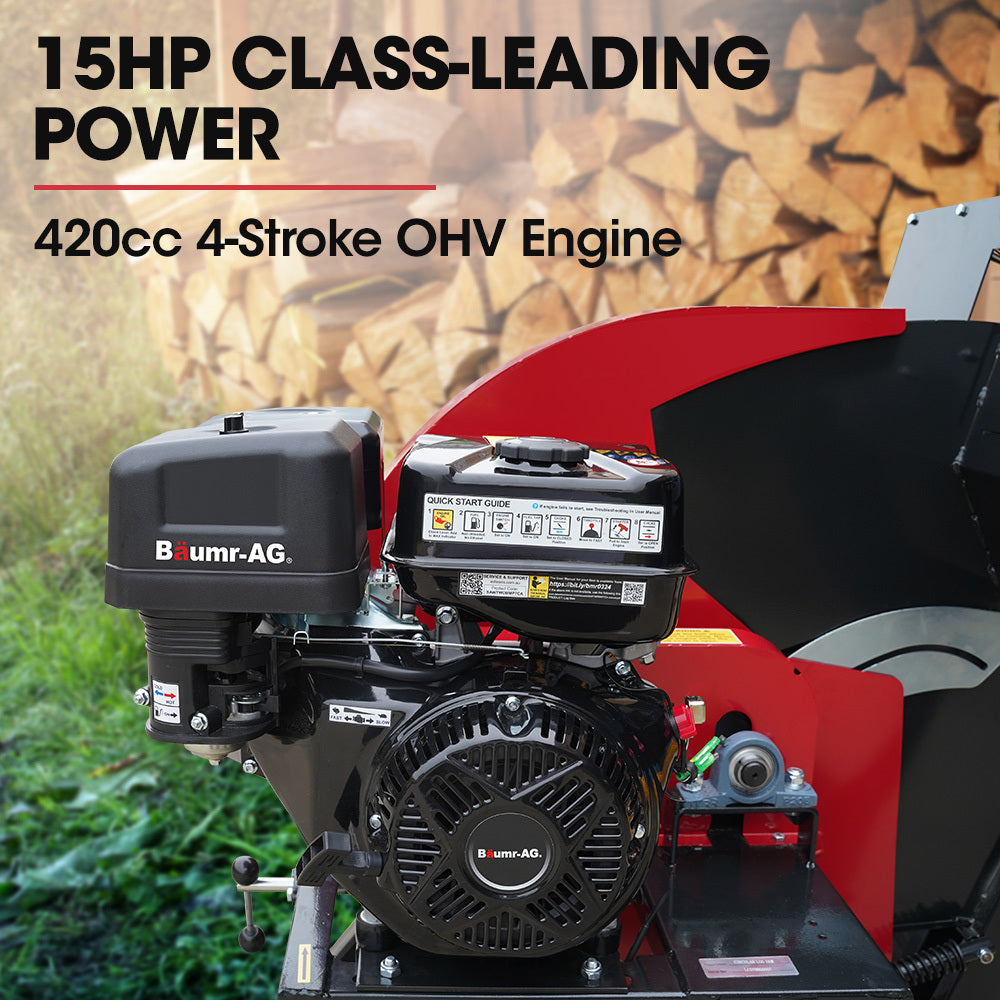 Portable 15HP 4-Stroke 700mm Circular Log Saw with 0.27m Cut Depth