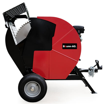 Portable 15HP 4-Stroke 700mm Circular Log Saw with 0.27m Cut Depth