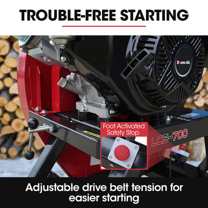 Portable 15HP 4-Stroke 700mm Circular Log Saw with 0.27m Cut Depth