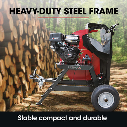 Portable 15HP 4-Stroke 700mm Circular Log Saw with 0.27m Cut Depth