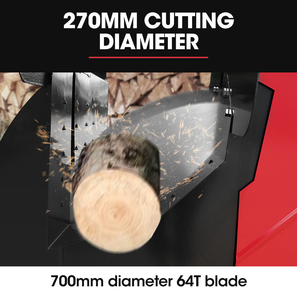 Portable 15HP 4-Stroke 700mm Circular Log Saw with 0.27m Cut Depth